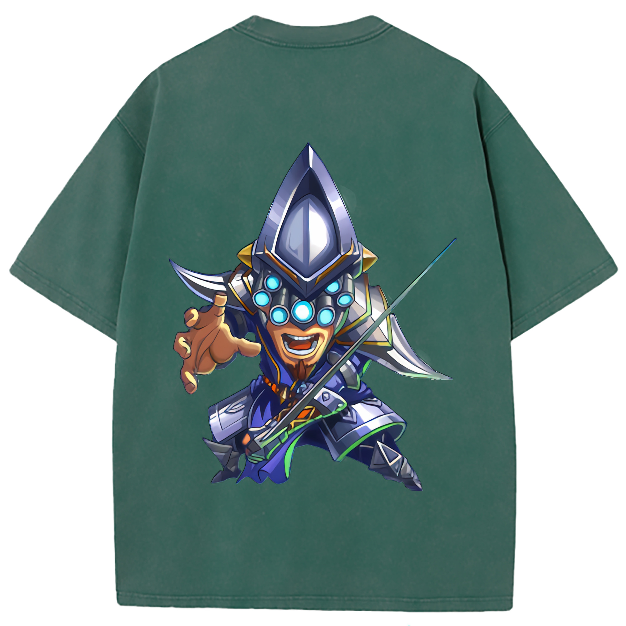 （画像用） リーグ・オブ・レジェンド League of Legends LOL 綿100% ヴィンテージ風 半袖Tシャツ（背面プリント）